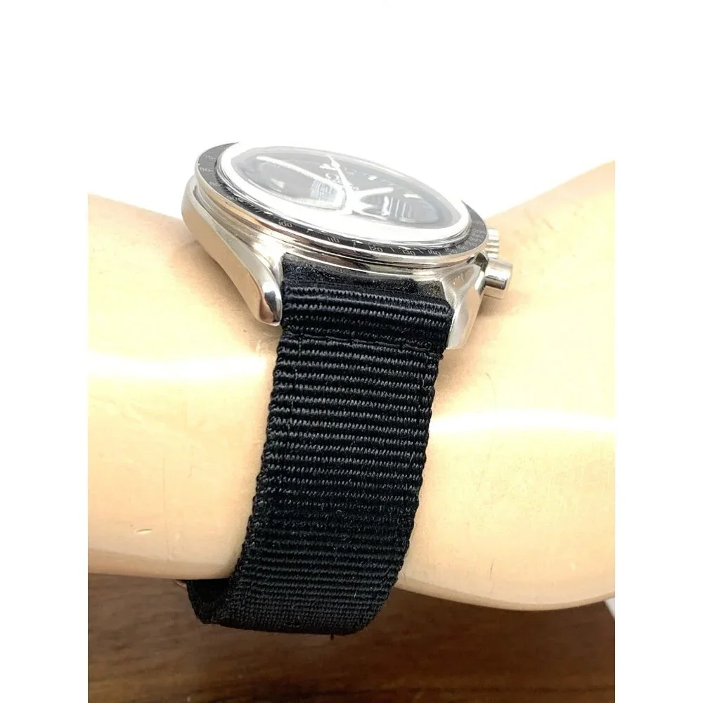 Omega Speedmaster Men's Watch 145.022 Swiss Manual 861 Black Dial Nylon Strap